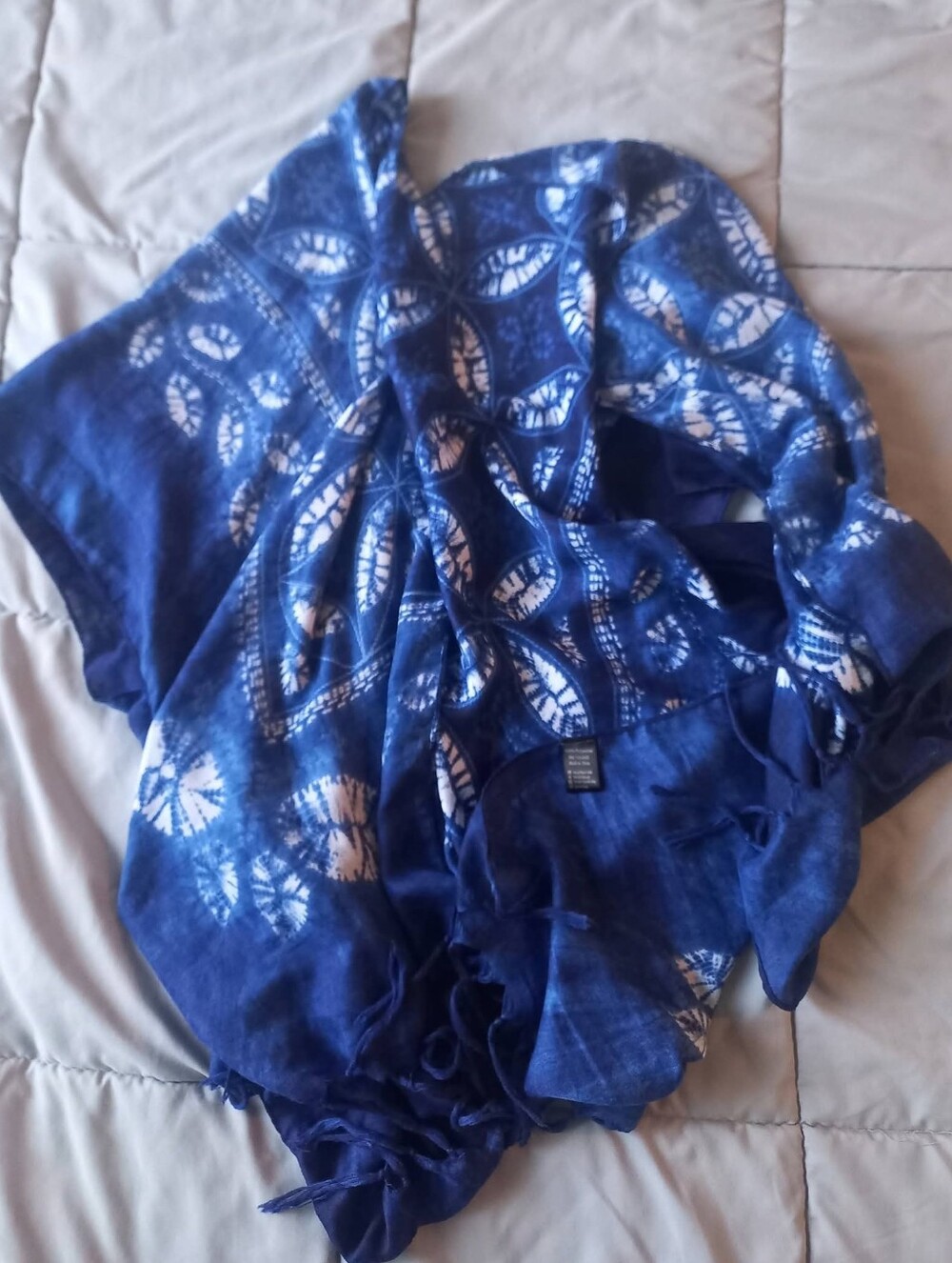 Blue Tie-Dye Lightweight Kimono